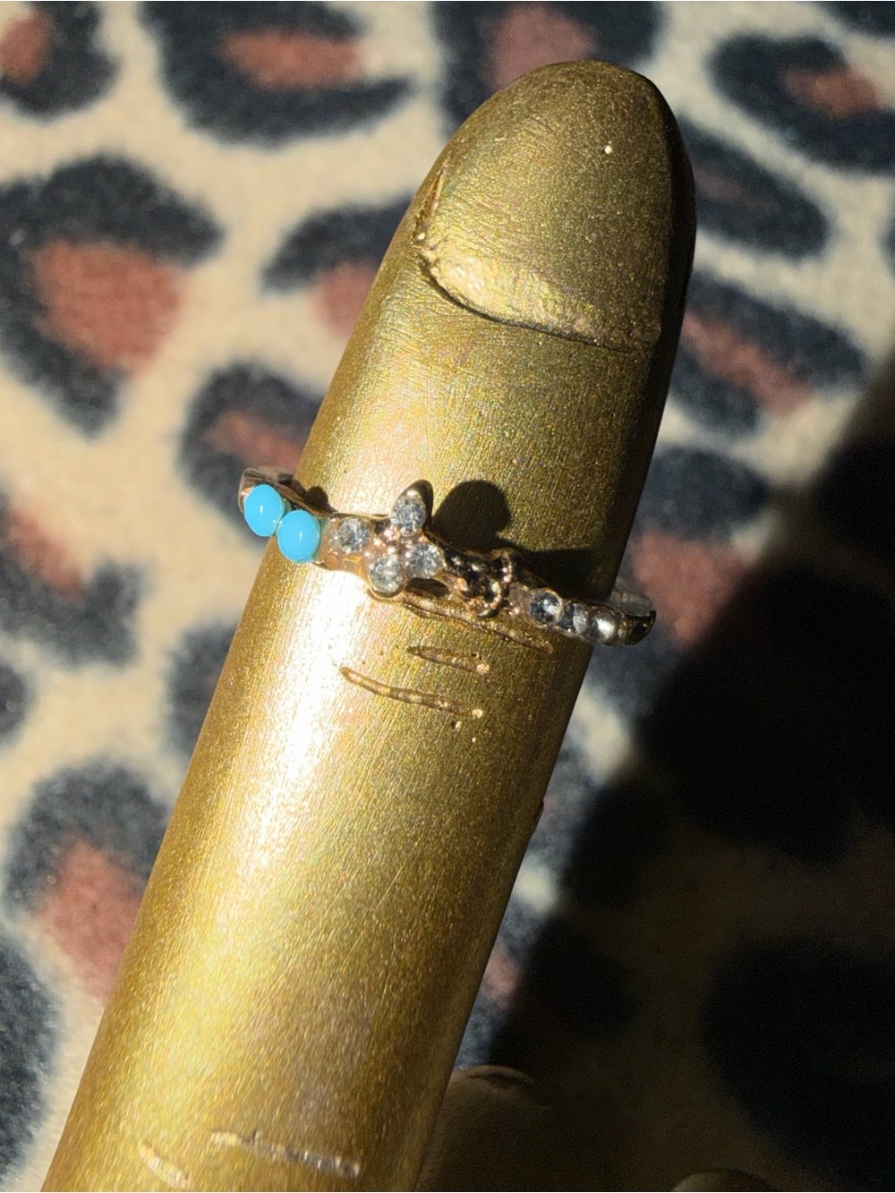 vintage style silver with teal turquoise and silver gemstones
